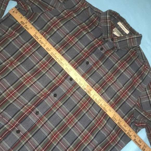 L.L. BEAN Traditional Fit button down plaid 100% cotton with chest pocket size L - Picture 7 of 12
